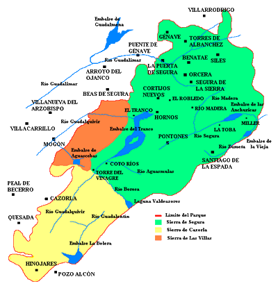 mapa sierra